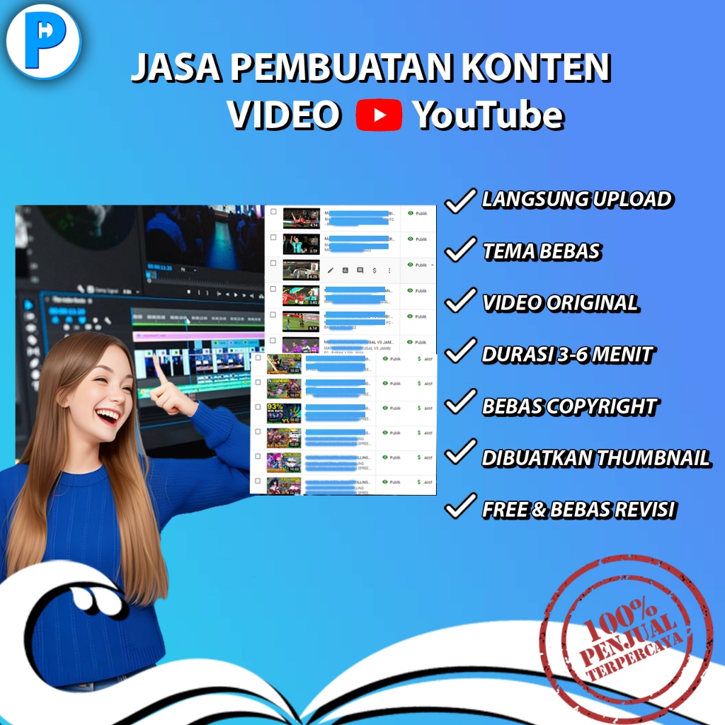Jasa Pembuatan Konten Youtube Viral Algoritma SEO Youtube
