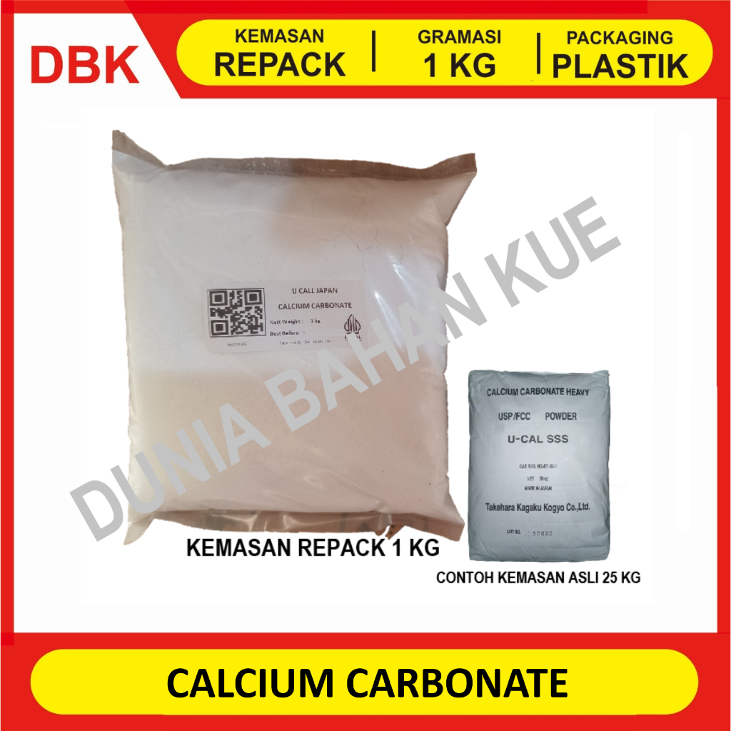 

CALCIUM CARBONATE FOOD GRADE - REPACK 1 KG