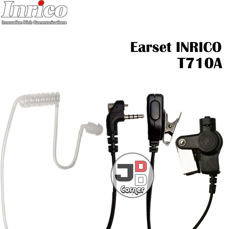 Earset HT Inrico T710A Model FBI Spiral Bening EPM-T7 ORIGINAL Acoustic Tube With Screw T710 T 710 E