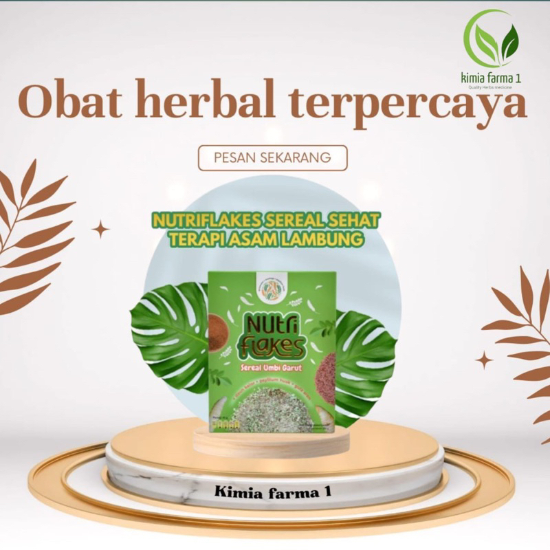 

Nutriflakes Sereal Umbi Garut Asam Lambung - Ampuh Mengatasi Asam Lambung Gerd, Maag 1 Box