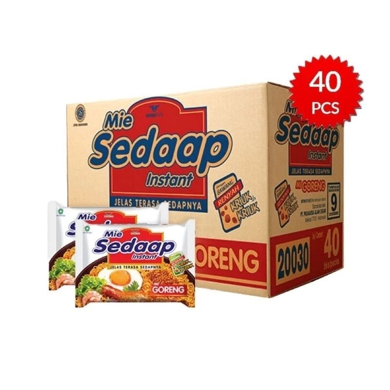 

MIE SEDAAP GORENG,SOTO ISI 40 PCS (1DUS)