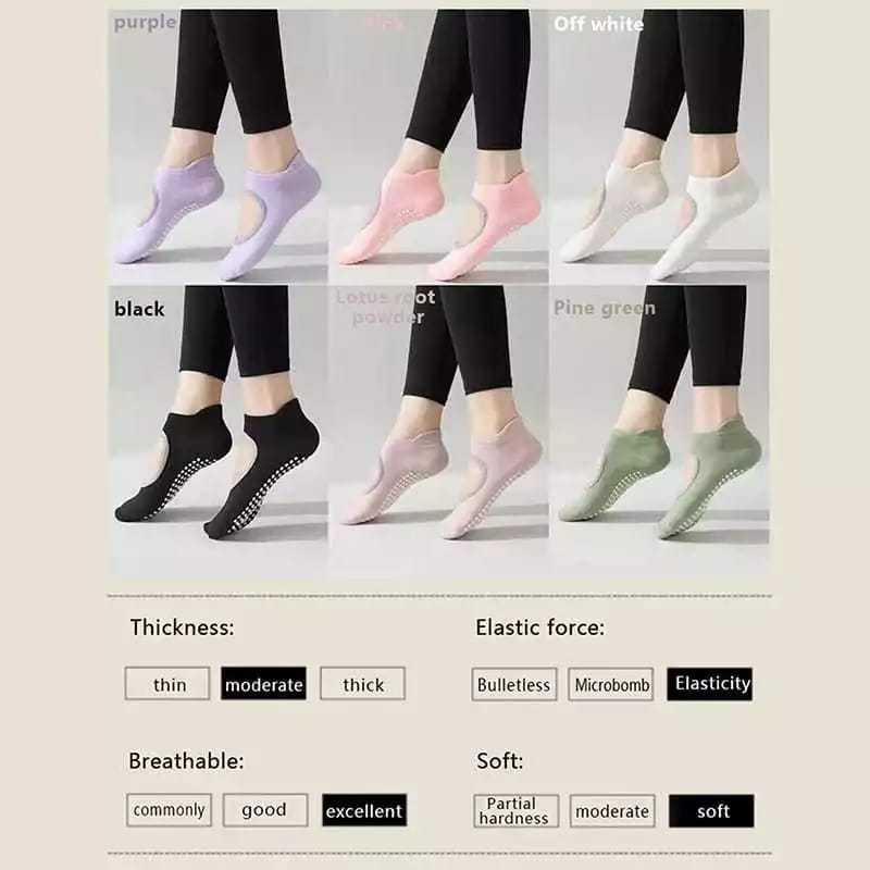familygames KAOS KAKI YOGA kaos kaki poundfit kaos kaki pilates anti slip K046