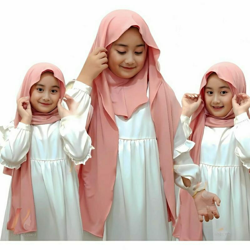 Toko Jilbab Dinara - Jilbab Anak 1-3 tahun Pashmina Inner/ Hijab Anak/ Kerudung Pashmina Inner Anak