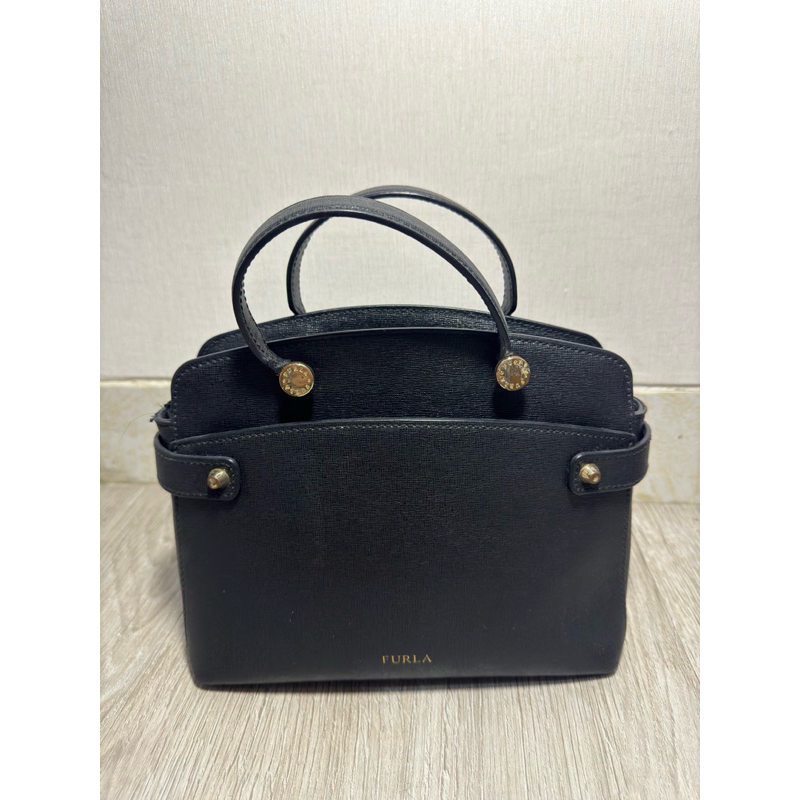preloved FURLA agata onyx