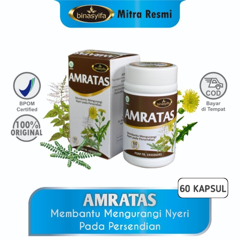 AMRATAS Obat Asam Urat Rematik Pegal Linu Mengatasi Nyeri Sendi