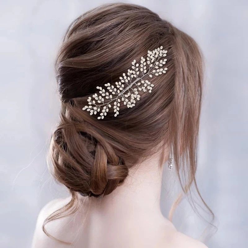 Party Pearl Haircomb BridalWedding Hair Accessories Jewelry Comb Pin