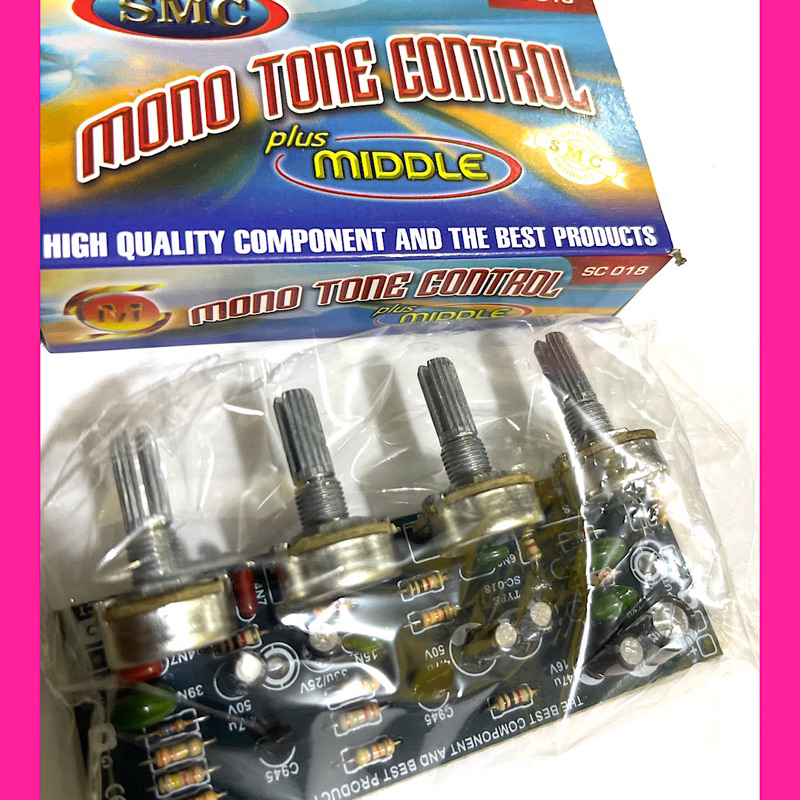 Tone control plus midel smc 12v dc 4potensio
