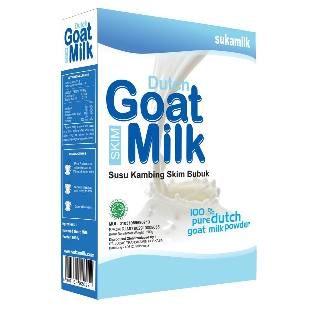 sukamilk dutch goat milk skim 200g