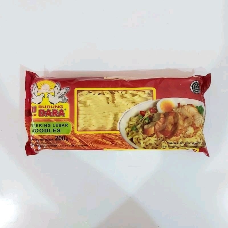 

Mie Burung Dara Mi Kering Lebar 200g