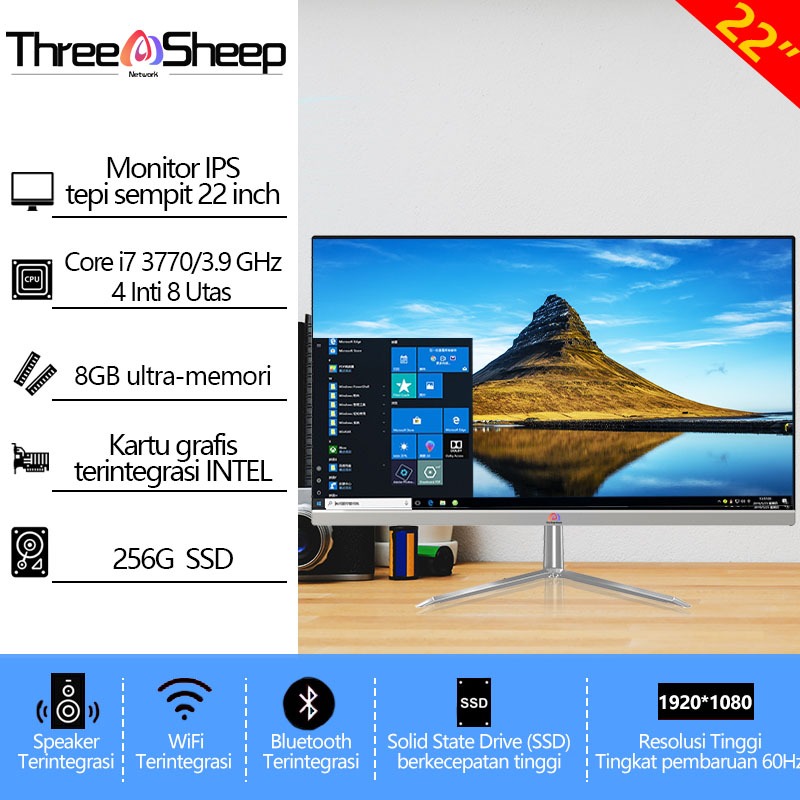[layar sentuh]Komputer All in one PC gaming Core Intel i5/i7 16G SSD 512GB Desktop Layar sentuh lipat Monitor PC 27/24Inch AIO Computer WiFi/Bluetooth Windows10/11 Gratis Keyboard dan Mouse Dapat dipilih,Garansi 1 Tahun-22