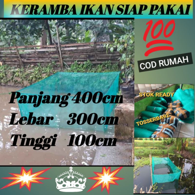 keramba Ikan,hapa ikan siap pakai