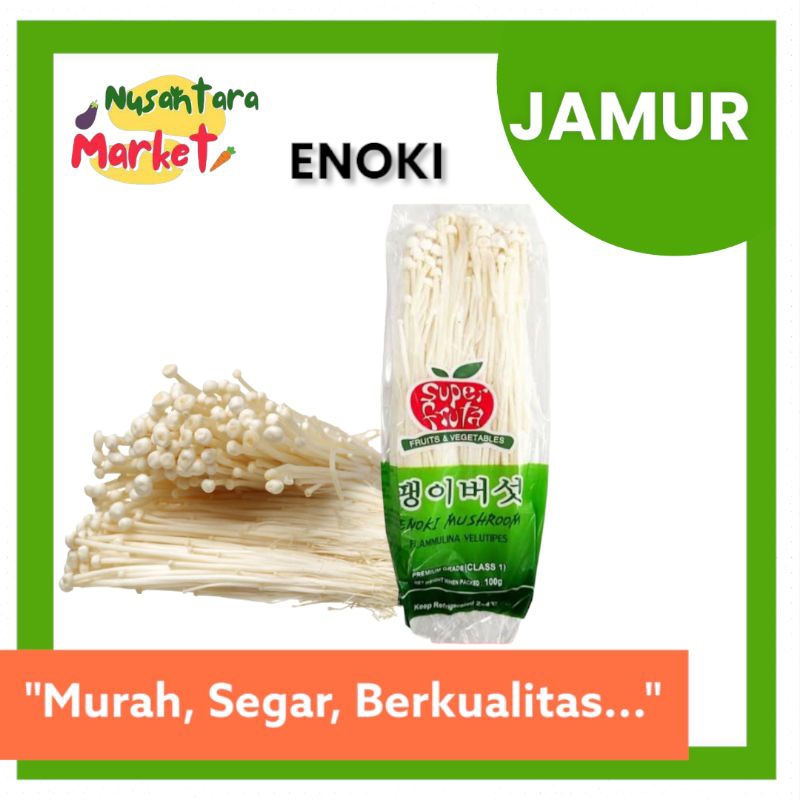 

JAMUR ENOKI | 100GR | NUSANTARA MARKET