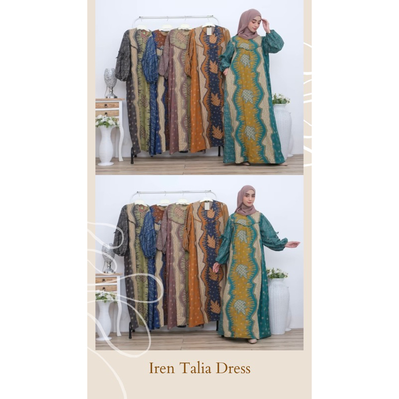 GAMIS ABAYA IREN SERIES BY AYUNABELLA / GAMIS BATIK RAYON PRINTING PREMIUM / ABAYA BATIK RAYON PRINT