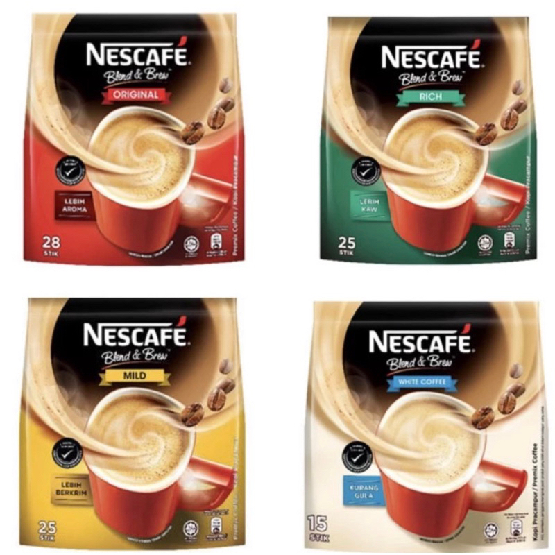 

Nescafe Blend & Brew Malaysia / extra rich / Mild / White Coffee