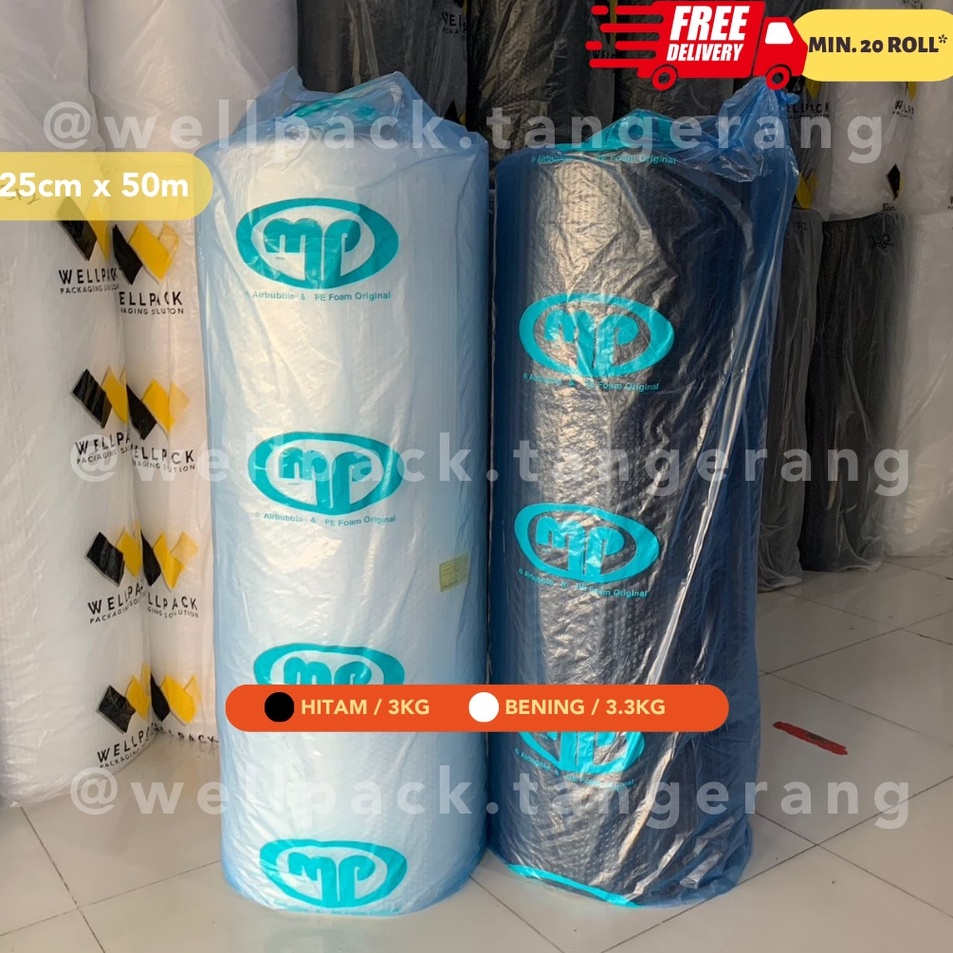 

Terupdate Bubble Wrap Roll Muliapack MP 125cm x 5m 33kg Bening Hitam Murah Tebal Premium Tangerang GOSENDGRAB INSTANT GMP MULIA PACK WELLPACK