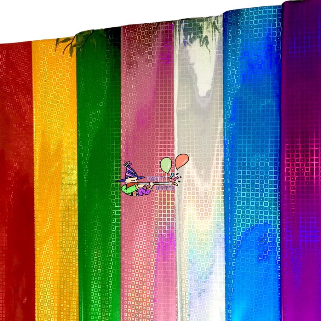 

Kertas Kado Hologram Mengkilap 3D Plastik Kilap Motif (5pcs) tipe 4 (new) Kotak-Kotak