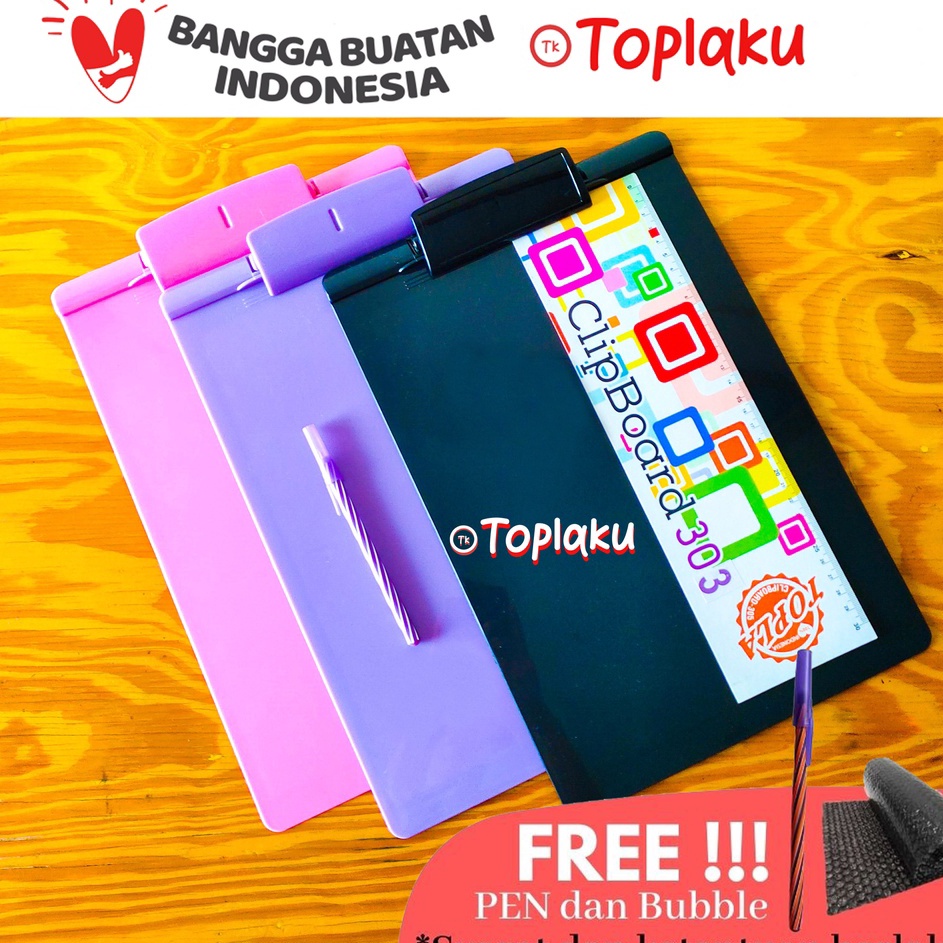 

Penjualan Ekonomis TOPLA Clipboard Papan Dada Jalan Ujian A4 Premium Plastik Lucu Alas Ujian Clip Board F4 Folio Hitam Perlengkapan Peralatan Sekolah Alat Bantu Tulis Nulis