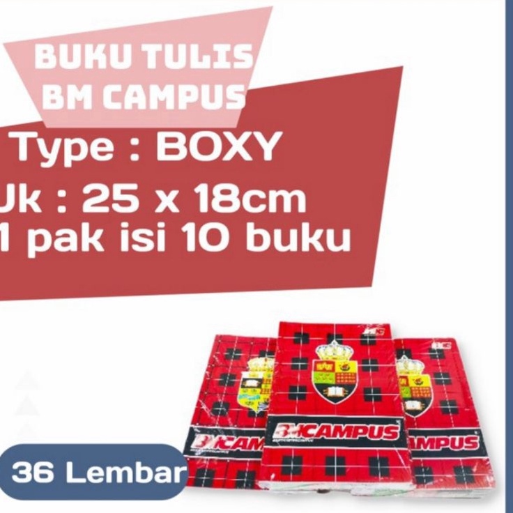 

Murah Terheboh Buku tulis Campus Bmc 36 lembar 1pak1buku