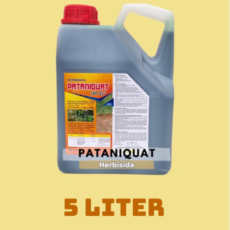 Herbisida PATANIQUAT 140 SL Kemasan 5 Liter Obat Pembasmi Rumput Termurah