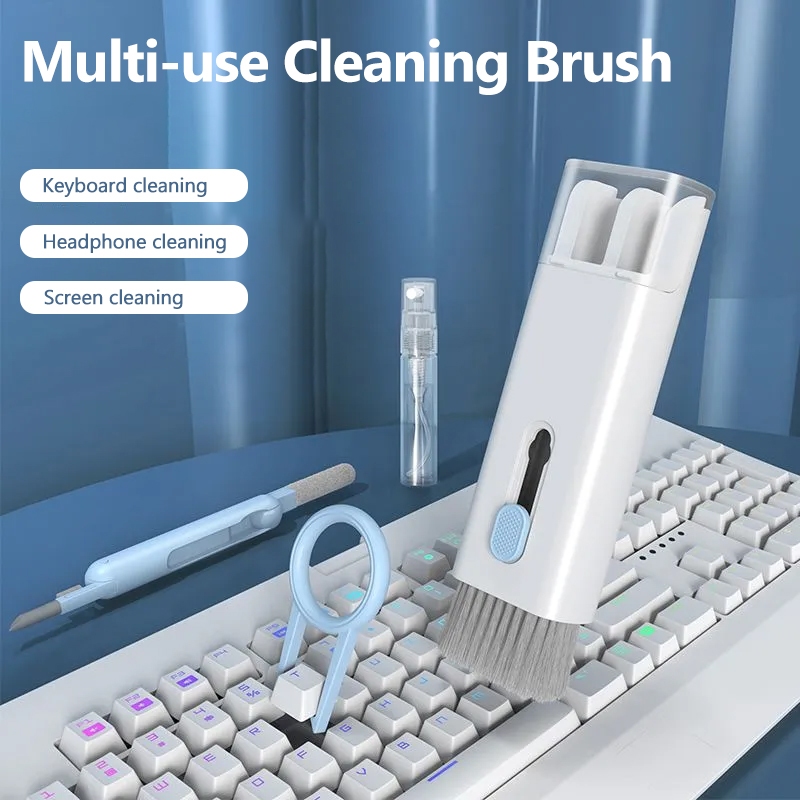 7 In 1 Cleaning Sikat Lembut Keyboard Headphone Cleaner Komputer