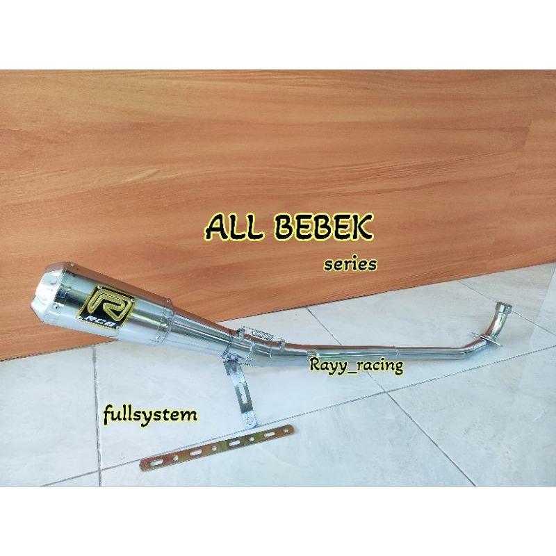 knalpot racing RCB KAPSUL untuk motor BEBEK ALL VARIAN/TYPE. jupiter z.vega R.supra x 125. karisma. 