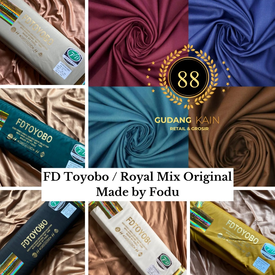 READY STOK Kain Katun Toyobo FD  Toyobo RoyalMix Original Made by Fodu