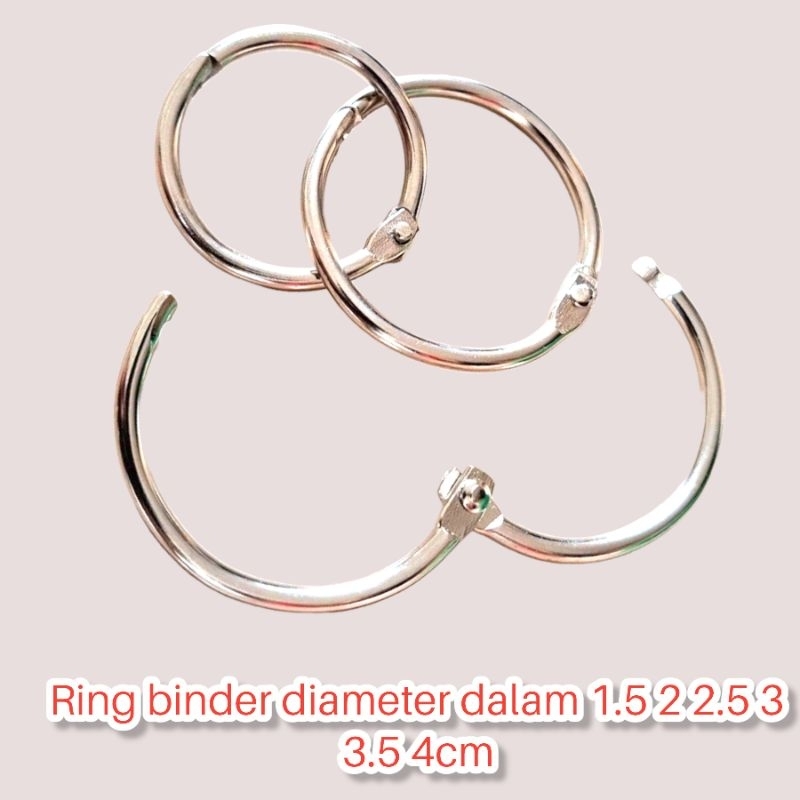

Ring Buka Tutup Binder 1.5cm, 2cm, 2.5cm, 3cm, 3.5cm dan 4cm silver
