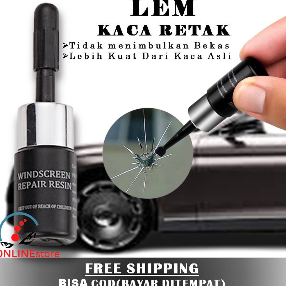 Windshield Repair LEM UNTUK KACA MOBIL RETAK  LEM KACA  LCD HP 1 ORIGINAL Lem Kaca Retak Mobil Retak