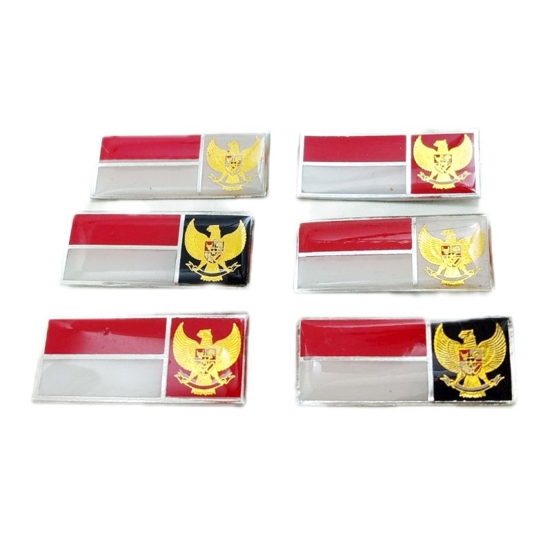 Pin Merah Putih Garuda Pin Bendera Merah Putih Dengan Lambang Garuda