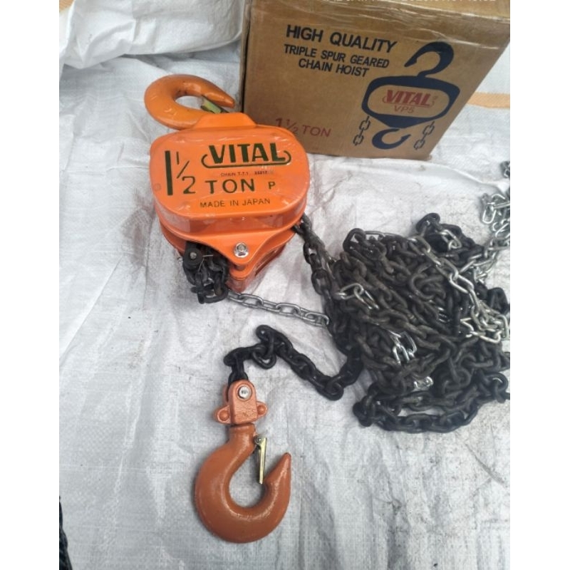 chain block 1.5 ton x 5 meter vital