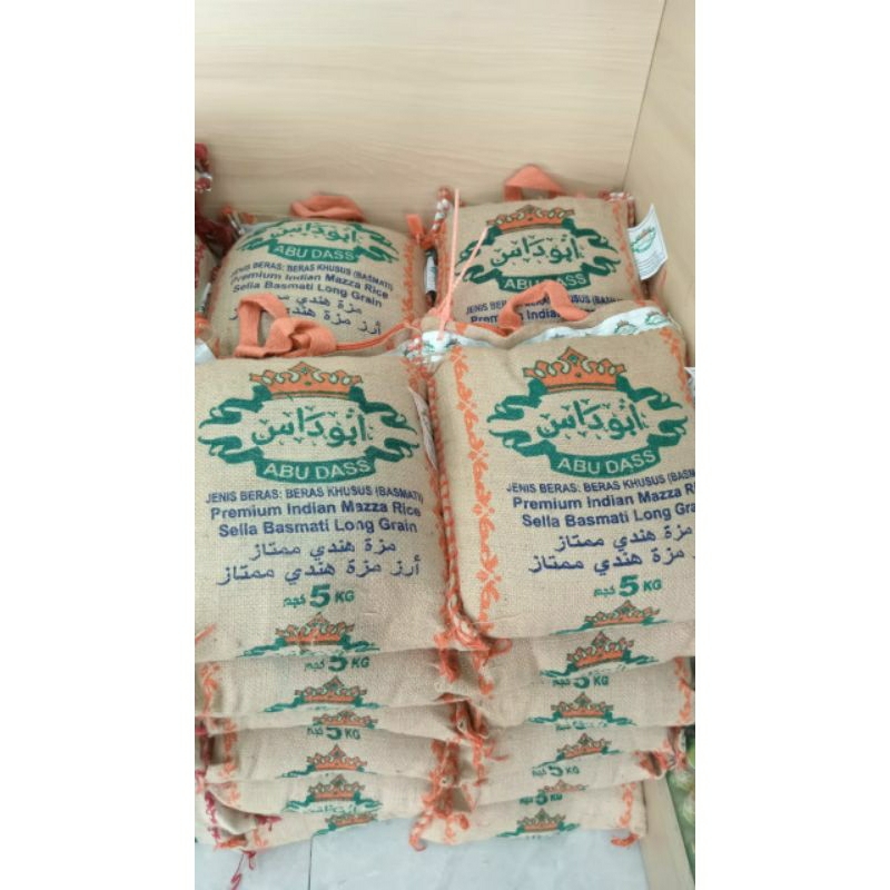 

BERAS BASMATI ABU DASS 5KG Premium Indian Mazza Rice