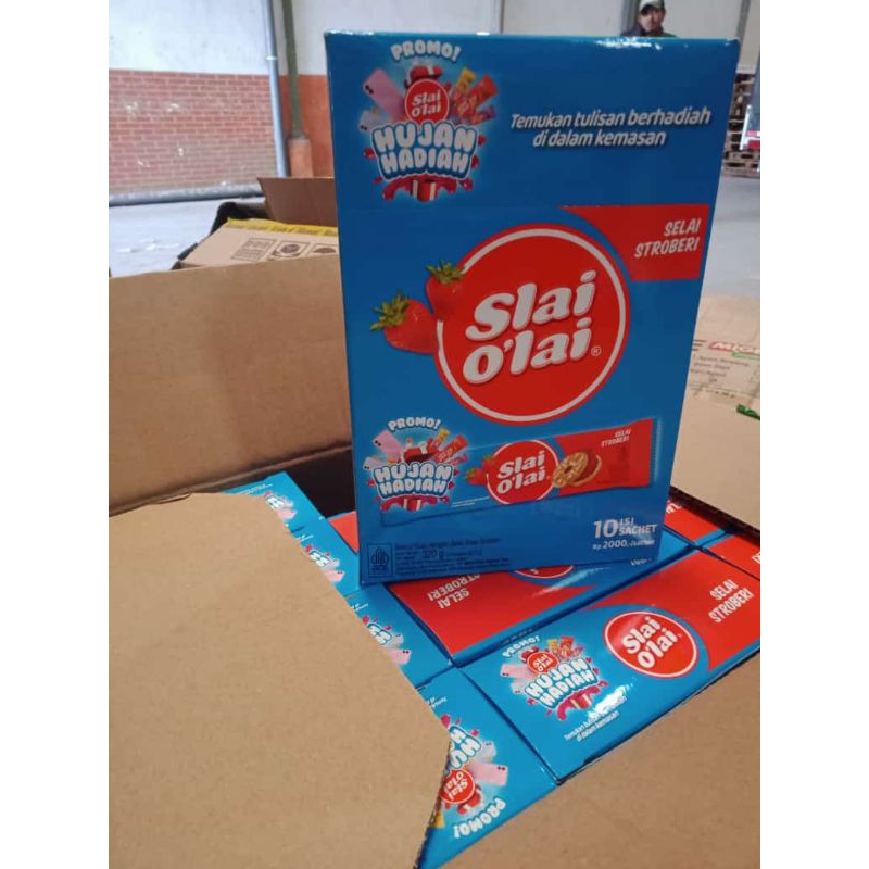 

Slai olai Rasa strawbery,bluebery, nanas (1 box isi 10 pcs) 32 gr