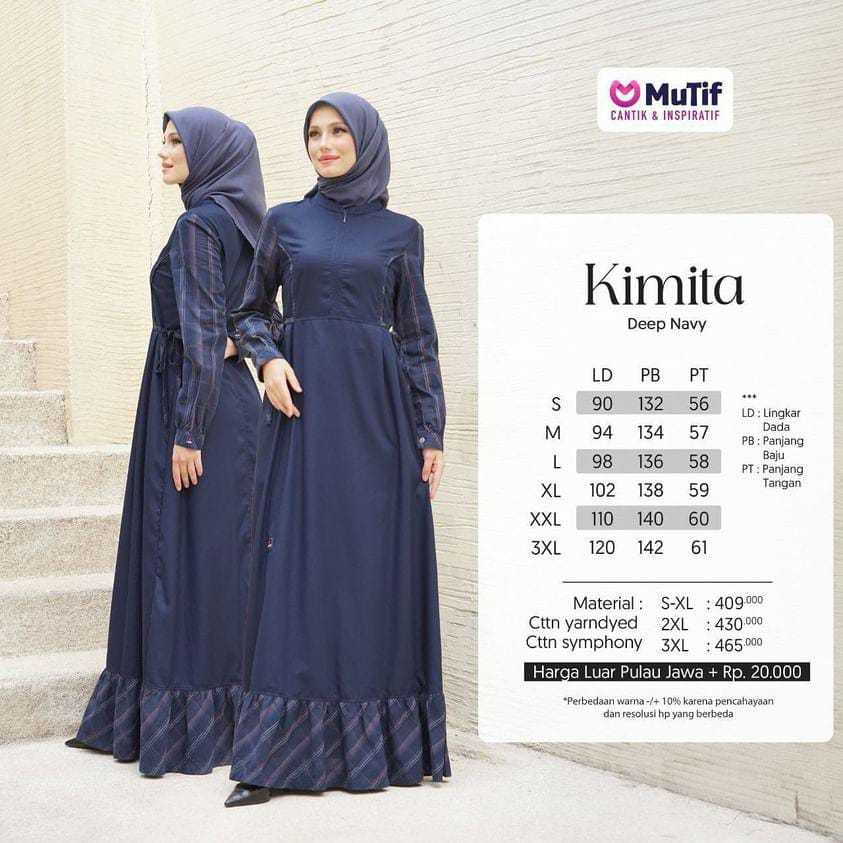 Mutif Kimita - Gamis Dewasa | Dress Remaja | Gamis Mutif Terbaru | Outfit Casual | OOTD