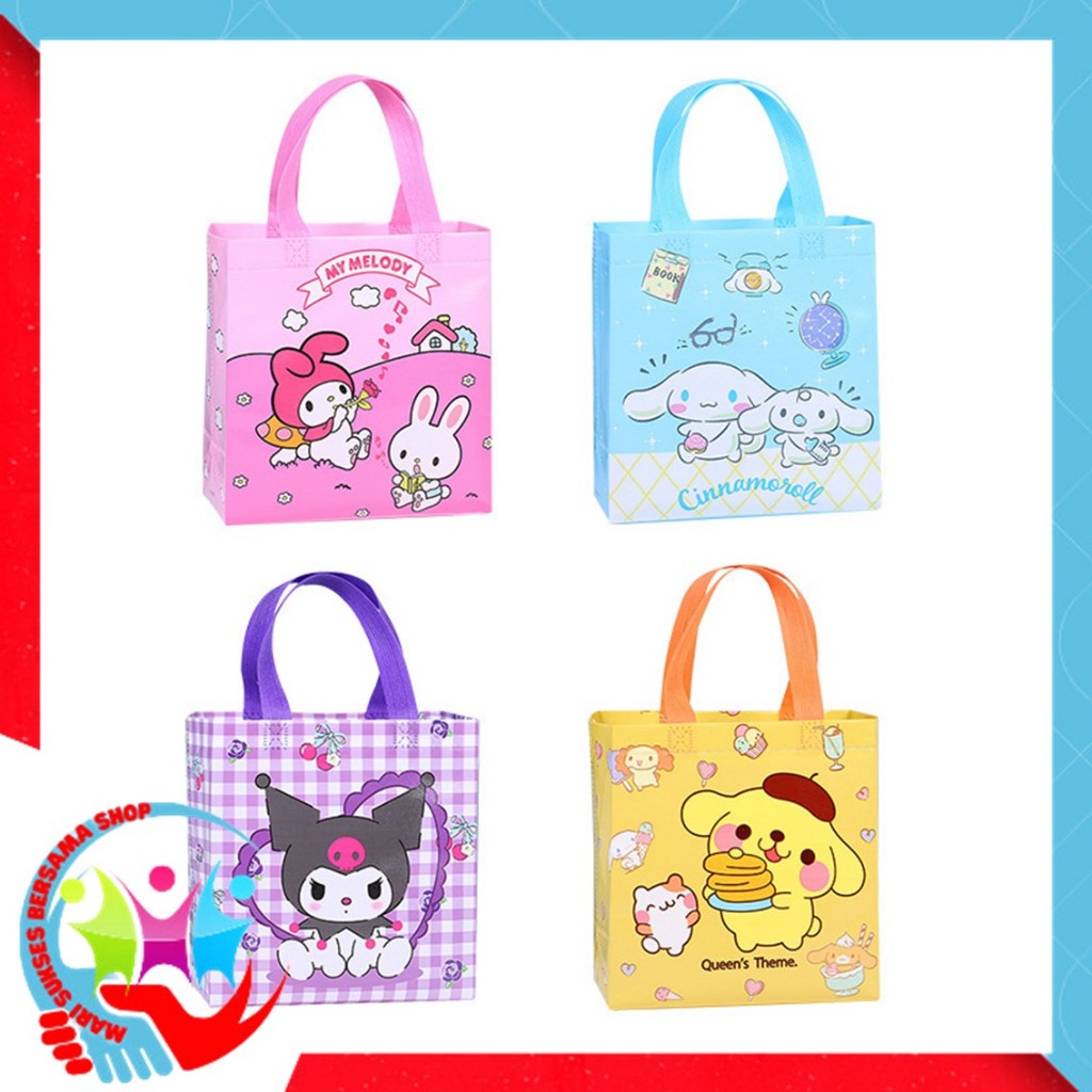 

MSBS Goodie Bag Tas kado ulang Tahun karakter Animals Paper Bag kantong anak Motif Kartun Tas Hampers waterproof Souvenir Ulang tahun