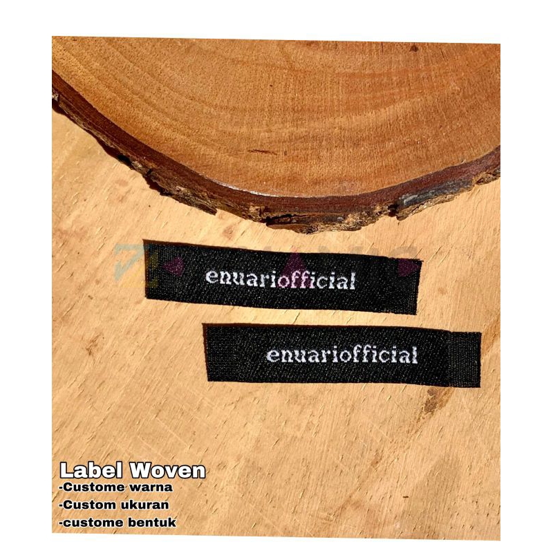 

label woven/label pakaian/label bordir/woven damask/ukuran 1.5x4 cm