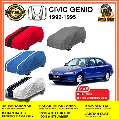 Cover Mobil Honda Honda Civic Genio 1992, 1993, 1994, 1995 Anti Air Waterproof Outdoor, Sarung Mobil