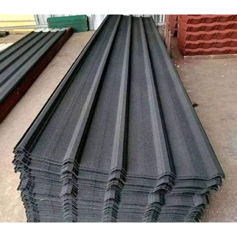 ATAP SPANDEK PASIR MERAH/HITAM 0,30mm