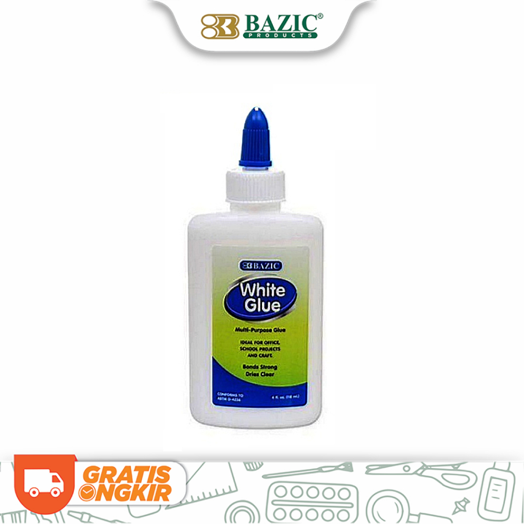 

Bazic White Glue 118ml - Lem Cair Warna Putih