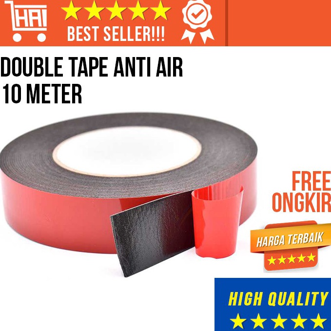 

KODE H1U9 DOBELTIP WATERPROOF 1METER 3M DOUBEL TIPE KAYU BESI PLASTIK LENGKET DOUBLE TAPE DOBEL TIP PEREKAT