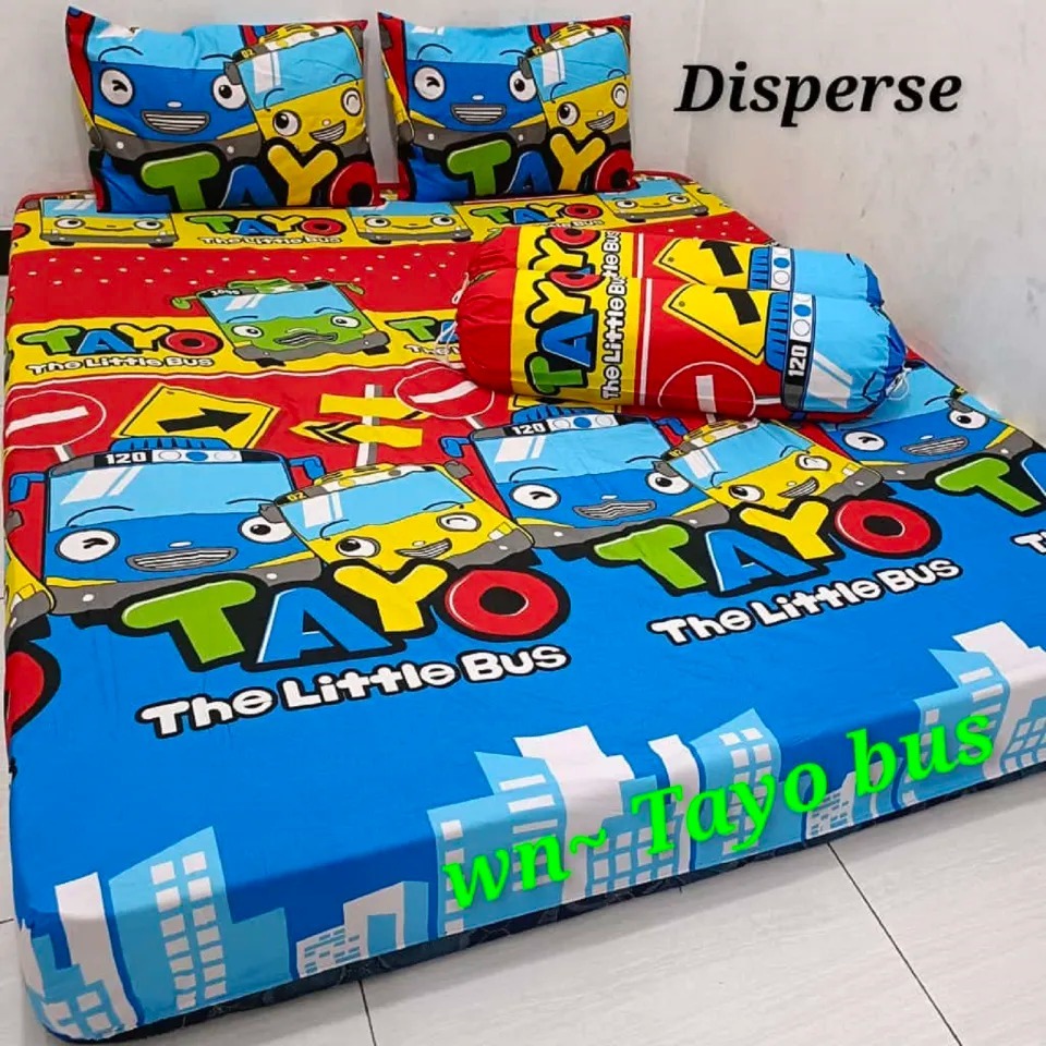 SPREI SEPRAI HOMEMADE BEST SELLER MOTIF SAPI MILKY COW TAYO BTS BABY NEW KICKEY MOUSE