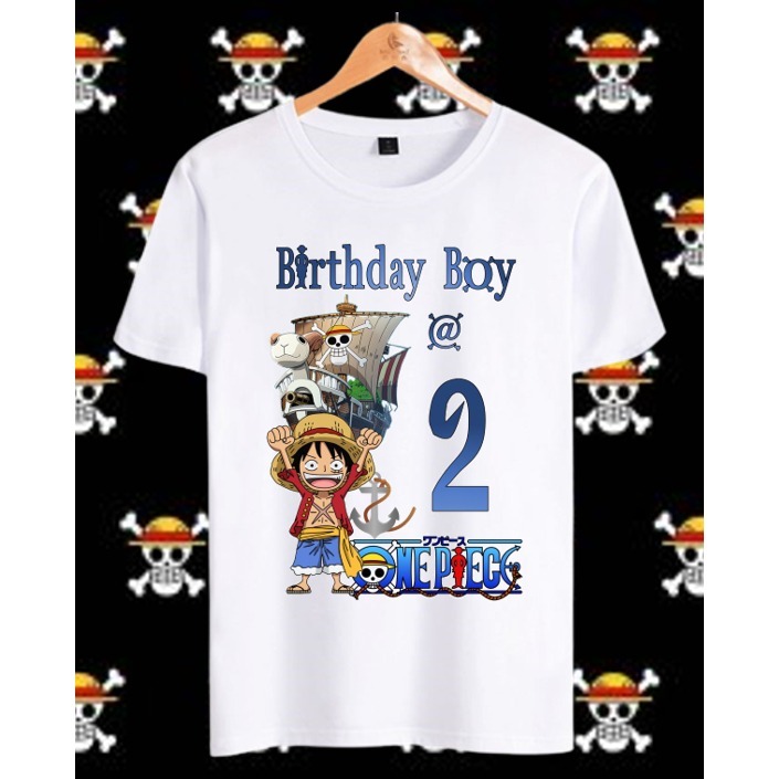 Herlin Collection_Kaos Couple Keluarga Birthday ONE PIECE Kapal Laut