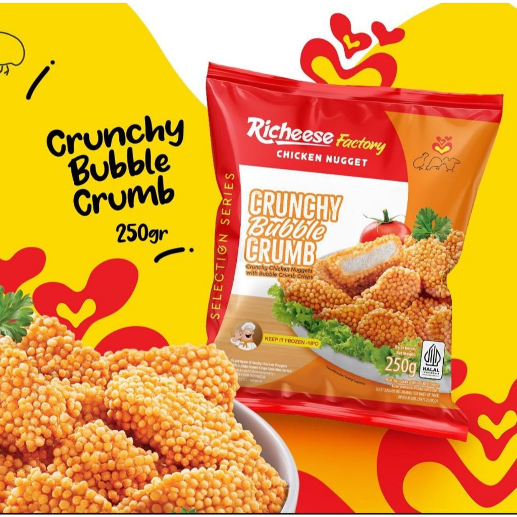 

Grosir Addict Chicken Nugget Richeese 250 gram (KHUSUS INSTAN CIMAHI/BANDUNG)