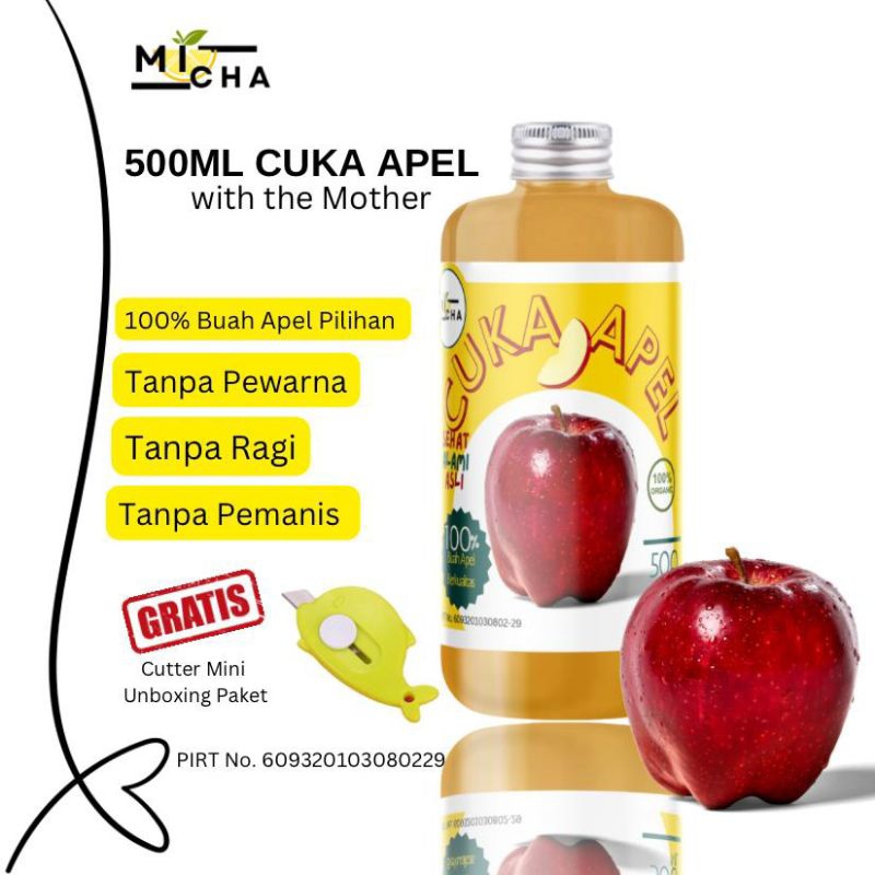 

500ml Cuka Apel With Mother Diet Detox Pelangsing