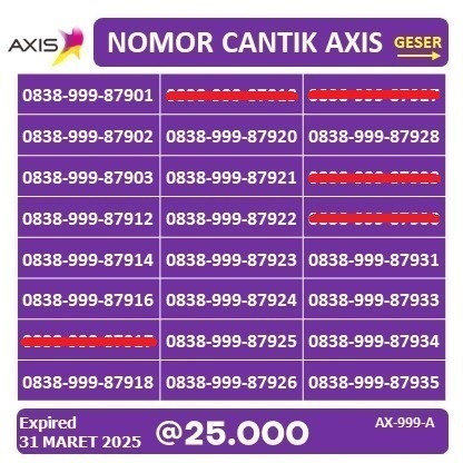 perdana axis nomor axis 999
