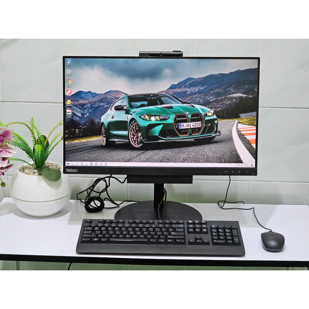 All In One PC AIO Lenovo Thinkcentre intel Core i5 gen 8 SSD 21.5 inci