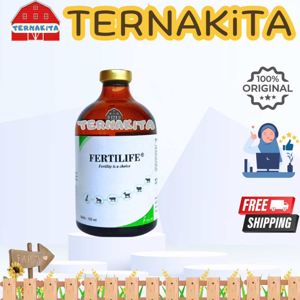 FERTILIFE 100 ml KALBE - Obat Vitamin ADE Hewan Pengganti Vitol