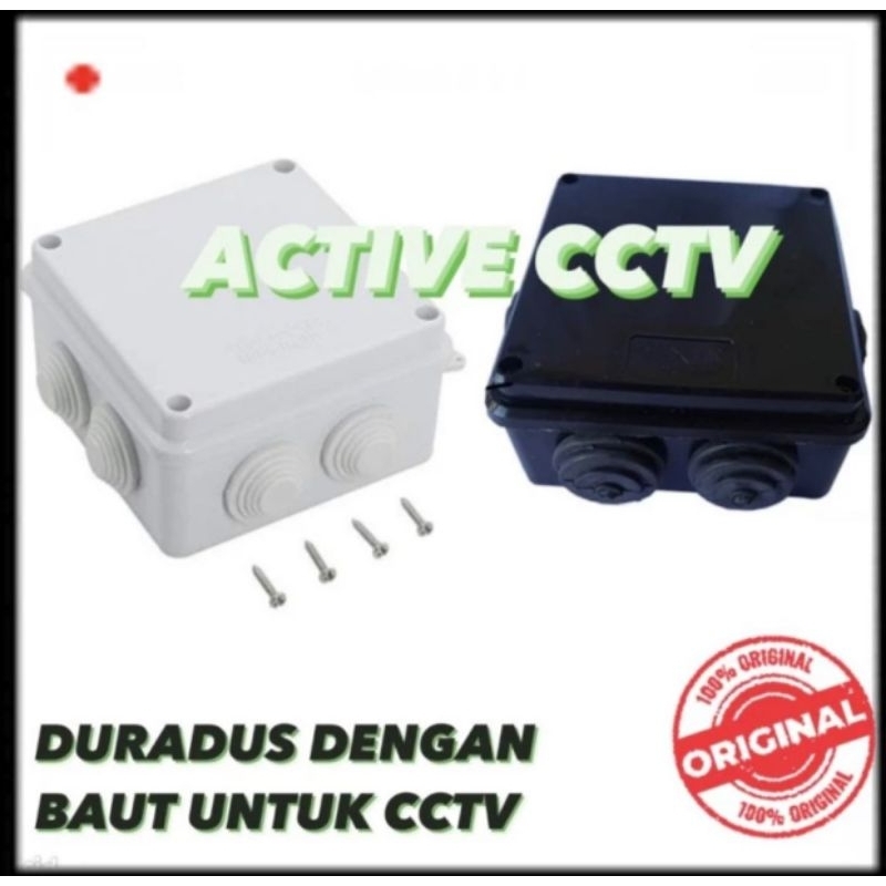Doradus Dorados Duradus / Junction BOX CAMERA CCTV 3/4 waterproof Hitam Putih Kotak promo 10cm x 10c
