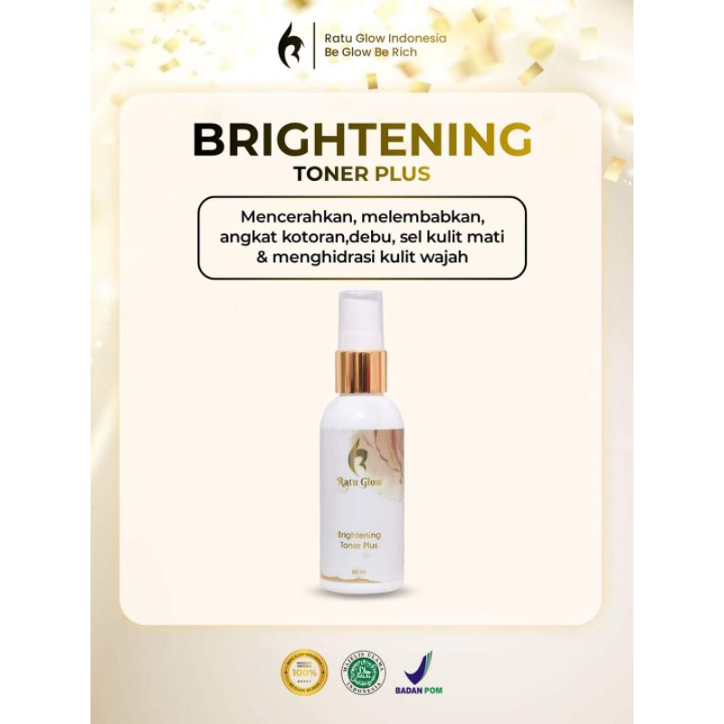 ECER TONER RATU GLOW ORIGINAL BPOM