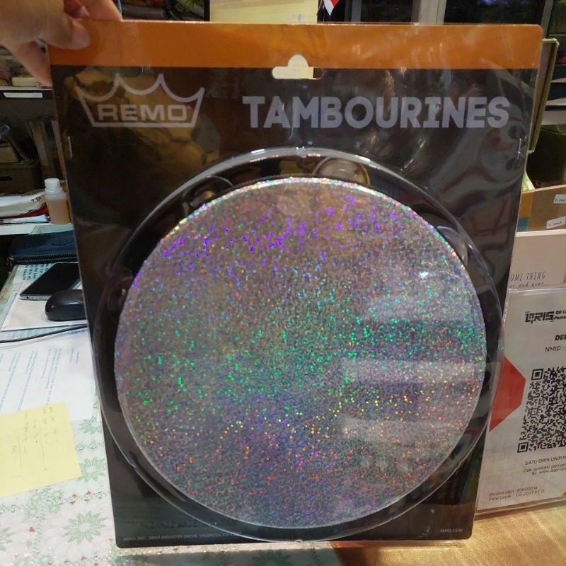 Tamborine / alat tari Remo 10"