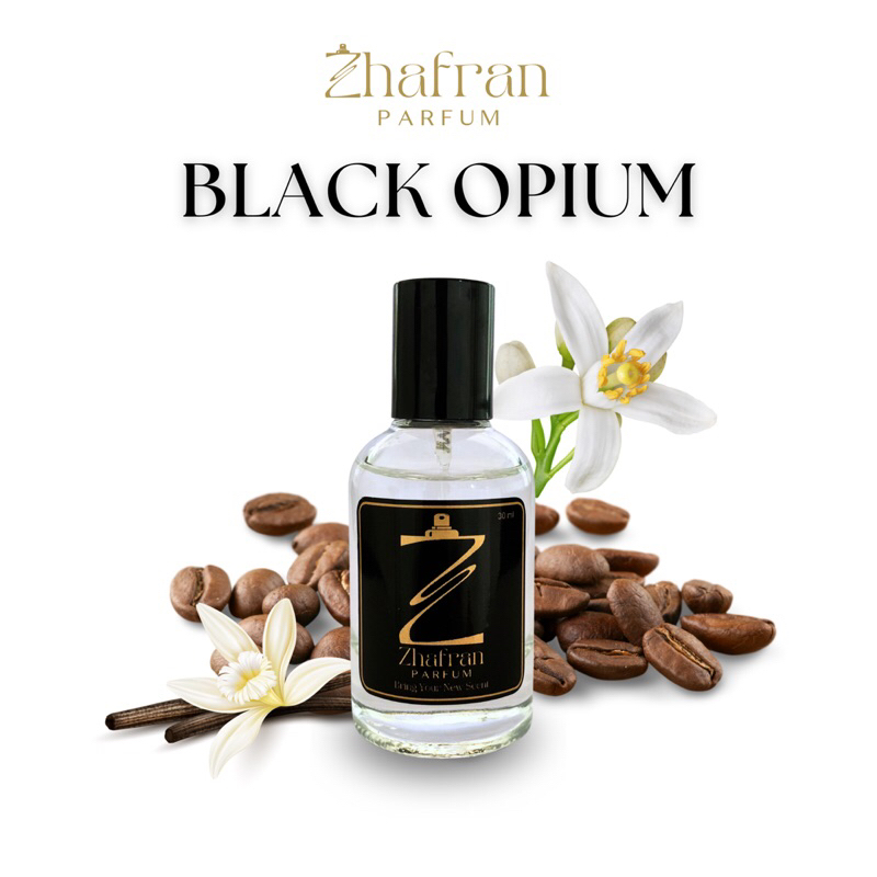 Zhafran Black Opium Parfum Pria Wanita Tahan Lama - Spray 30 ml